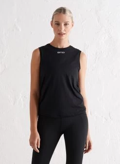 Black Soft Basic Sleeveless Top