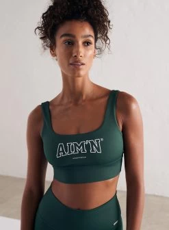 Pine Green College Core Bra