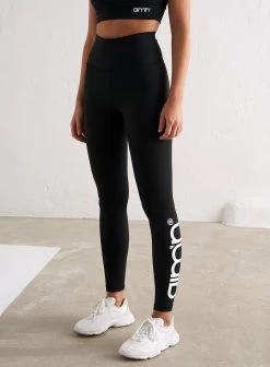 Black Logo Core Tights