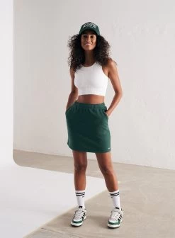 Pine Green Sweat Skirt
