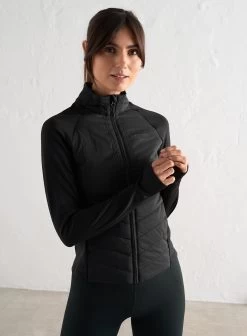 Black Hybrid Stretch Jacket
