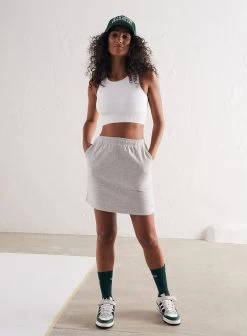 Light Grey Melange Sweat Skirt -AIM'N NL Winkel 4231f2871b881f825fa4a3bd016a931d1228a8eb484bae2c315d3a66c3c776b1