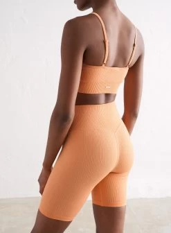 Papaya Ribbed Seamless Biker Shorts -AIM'N NL Winkel 43351d8bbe04505e199b93b97211d6ae333748e558276faa626eae82a51a8857