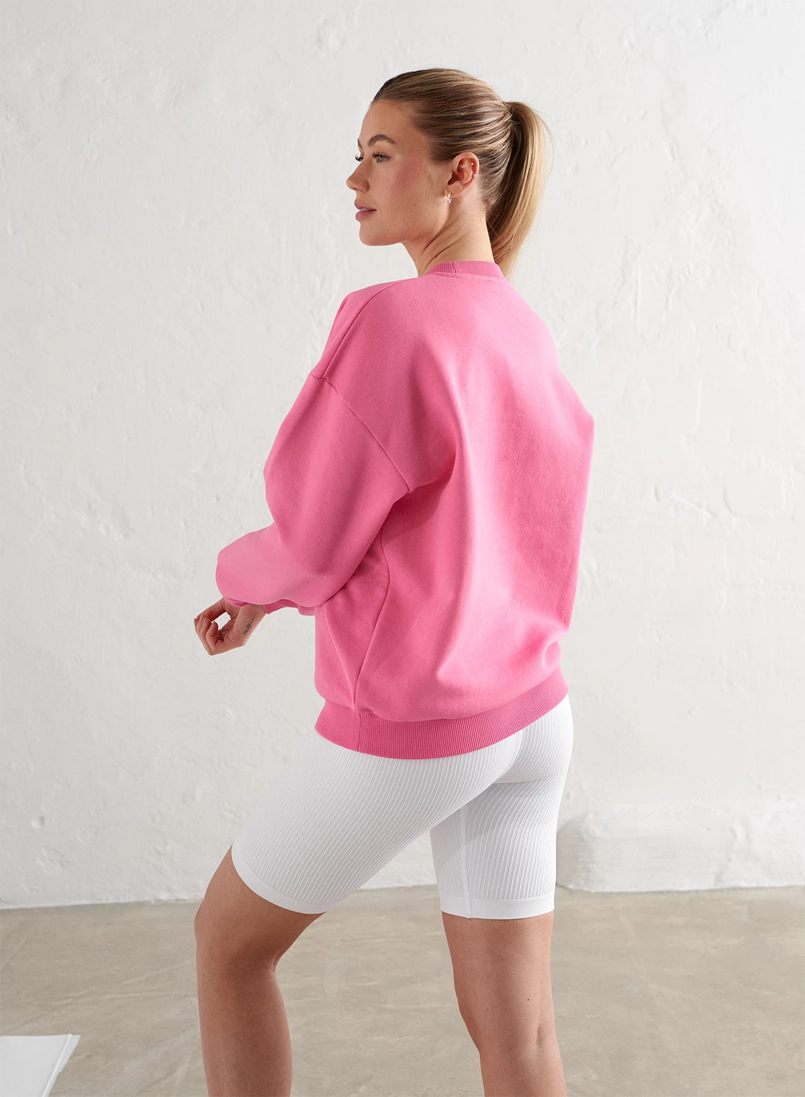 Candy Pink Edge Sweatshirt 2 Candy Pink Edge Sweatshirt - Afbeelding 2