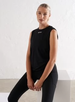 Black Soft Basic Sleeveless Top -AIM'N NL Winkel 6163fc70f320fe8b6943d94553680564e1a1bd96aca893dac45cc3c7e5305a74