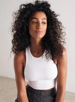 White Seamless Tank Top