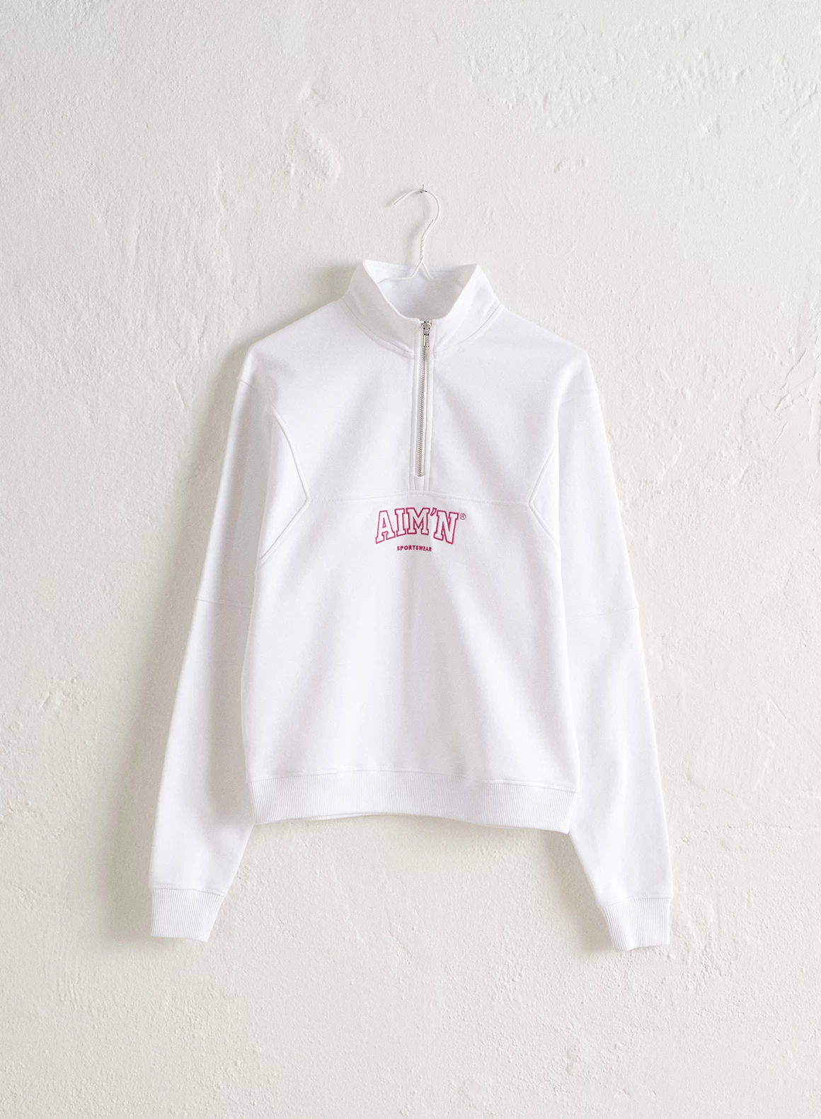 White College Sweat Half Zip 5 White College Sweat Half Zip - Afbeelding 5