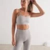 Light Grey Melange Luxe Seamless Strap Bra