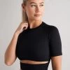 Black Limitless Seamless Cutout Short Sleeve