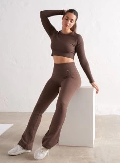 Macchiato Ribbed Seamless Flare Tights -AIM'N NL Winkel 93340af05e93addd0cdf9eef77f8634db91cb2215b700a6dca90f07b5f69c348