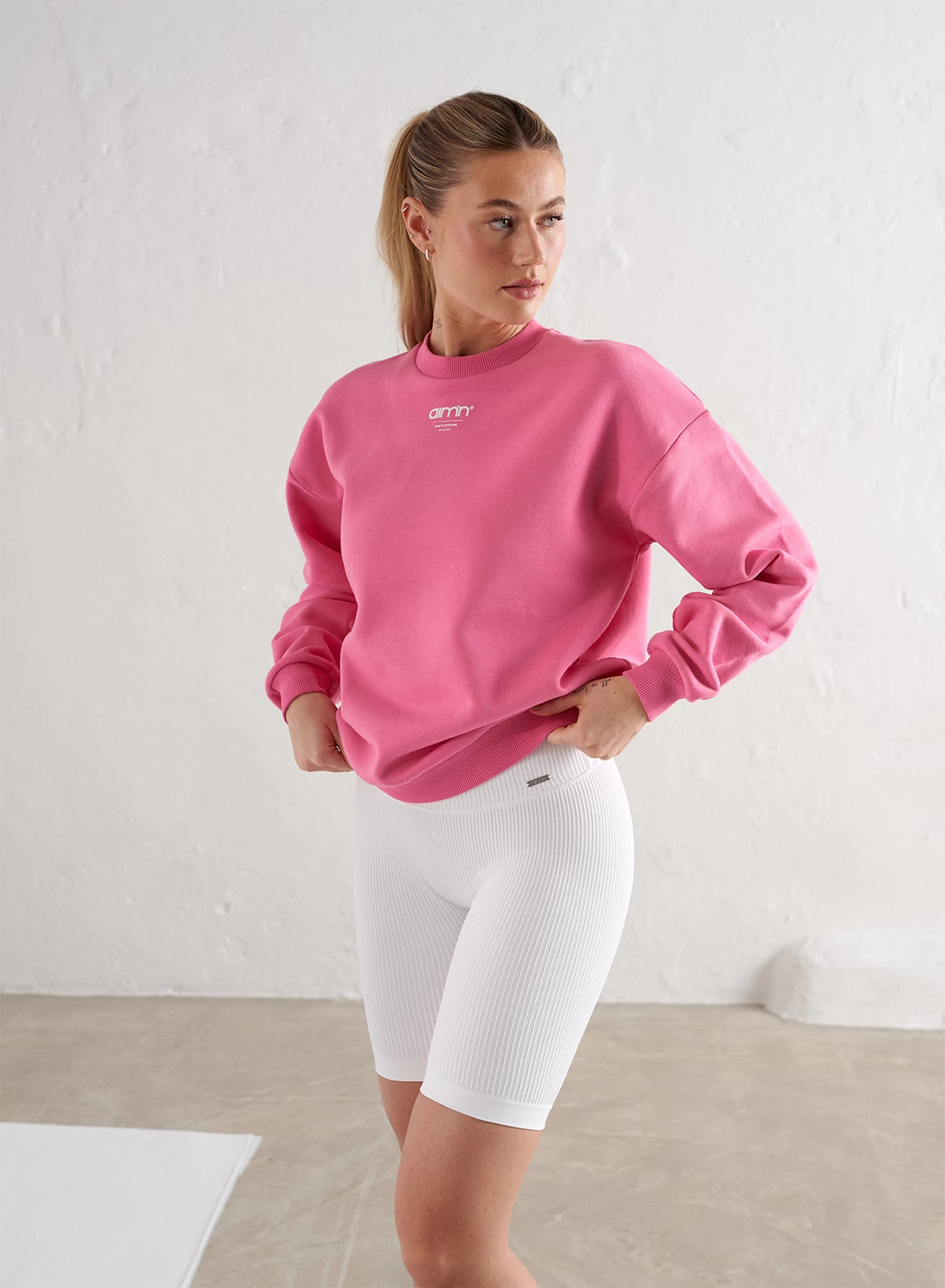 Candy Pink Edge Sweatshirt 8 Candy Pink Edge Sweatshirt - Afbeelding 8