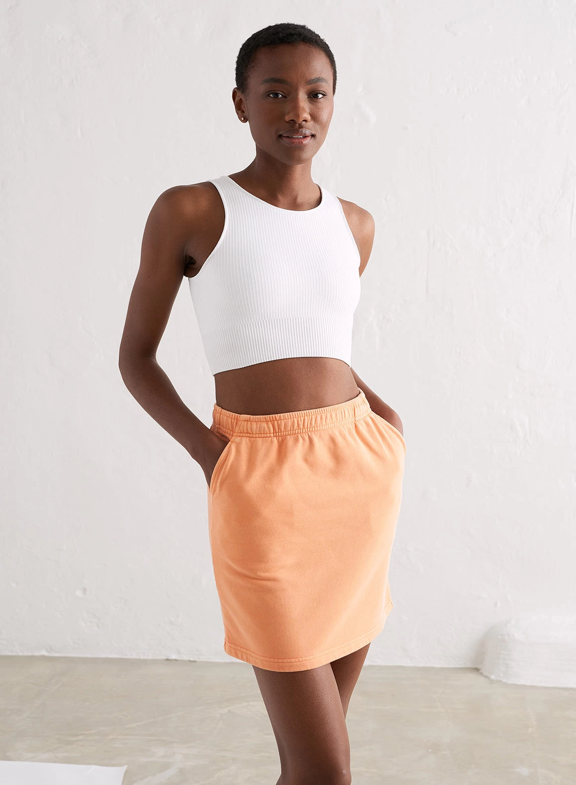 Papaya Sweat Skirt 1 Papaya Sweat Skirt