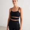 Black Limitless Seamless Cutout Strap Bra