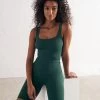 Pine Green Luxe Seamless Singlet