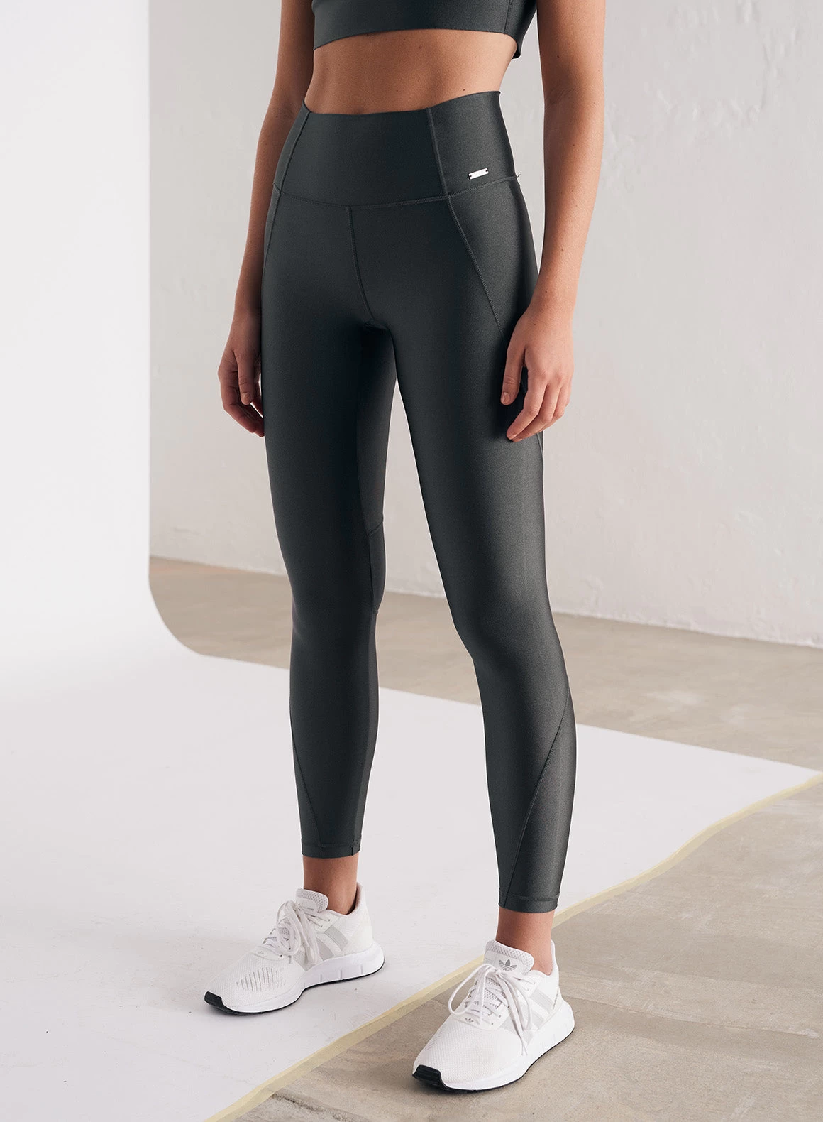 Shadow Grey Pace Shimmer Tights 4 Shadow Grey Pace Shimmer Tights - Afbeelding 4