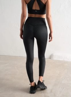 Black Viper Print Core Tights