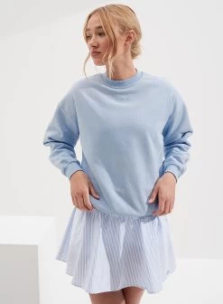 Light Blue Washed Sweatshirt -AIM'N NL Winkel ae533a7f94bc68b0c1b9d45260dd117ed947c98f707768590818d0f57aba8fb5
