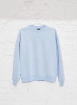 Light Blue Washed Sweatshirt