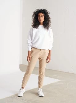 Beige Tech Pants