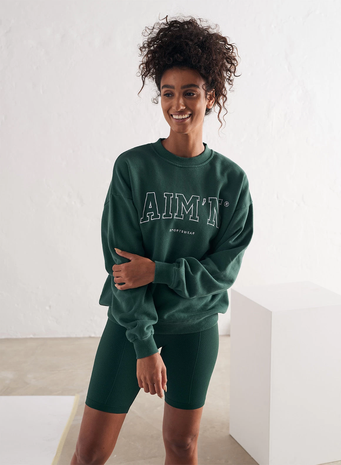 Pine Green College Sweatshirt 3 Pine Green College Sweatshirt - Afbeelding 3