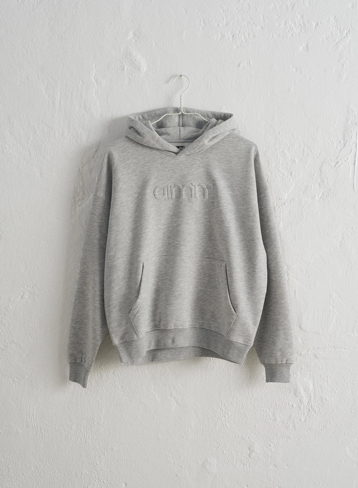 Light Grey Melange Logo Sweat Hood 6 Light Grey Melange Logo Sweat Hood - Afbeelding 6
