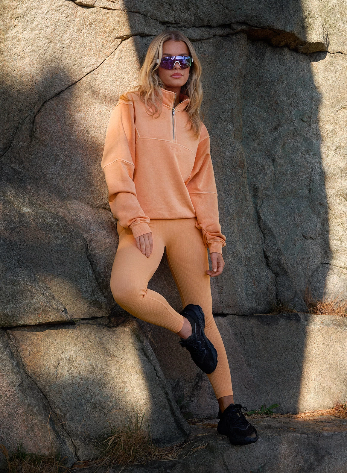 Papaya Logo Sweat Half Zip 1 Papaya Logo Sweat Half Zip