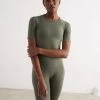 Olive Motion Seamless Short Sleeve